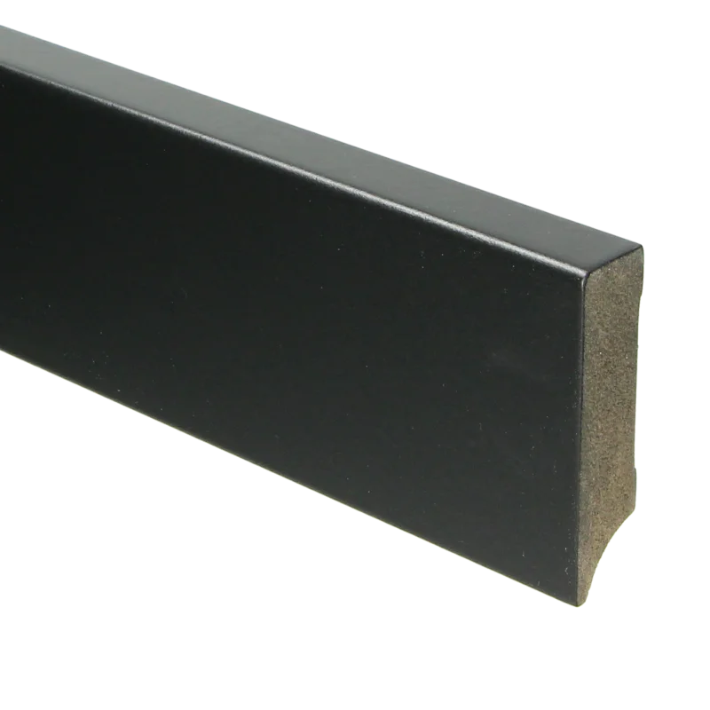 MDF Moderne Plint 70x18 RAL 9005 Zwart 15944 Direct Beschikbaar
